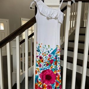 Girls one shoulder maxi